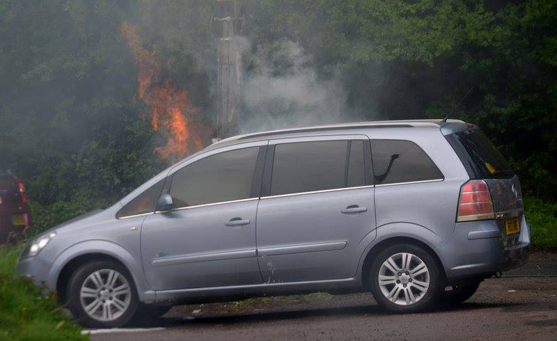 car fire