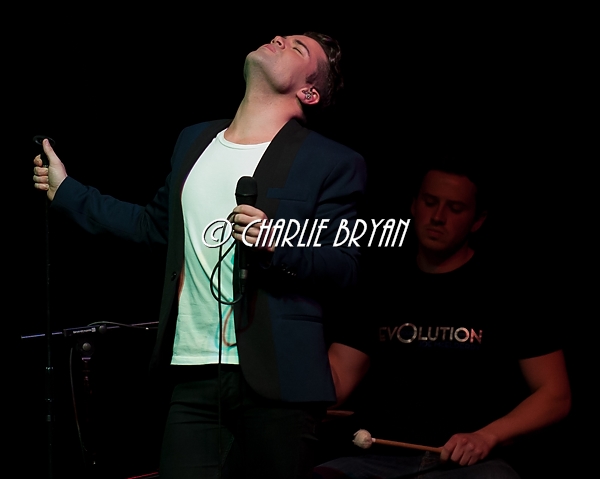 Stroud Gloucestershire UK: Joe McElderry performing at Stroud Sub Rooms during his acoustic tour.