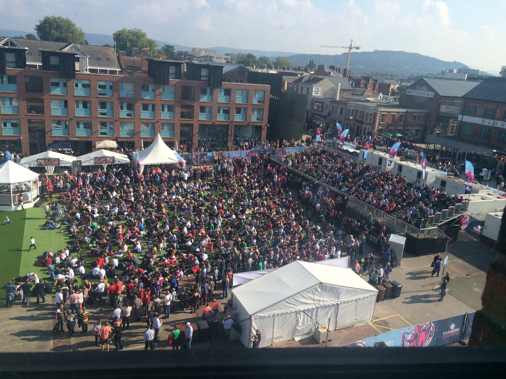 Packed out Fanzone