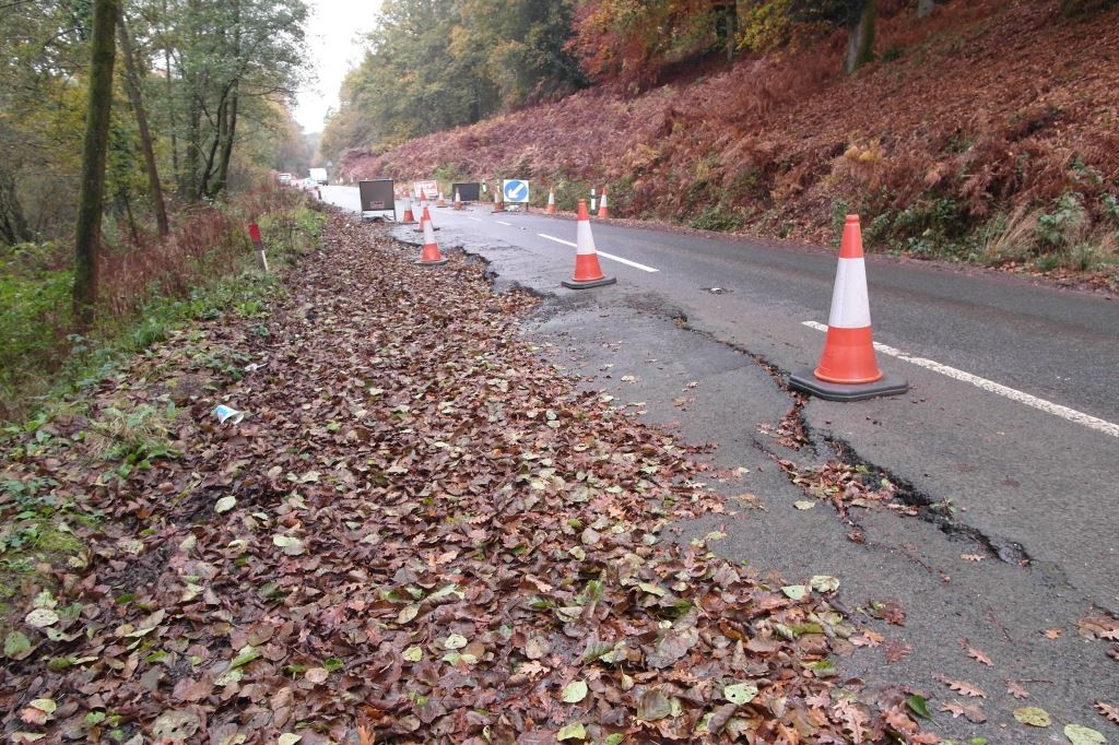 Major repair work to start on the B4234 at Cannop (2)