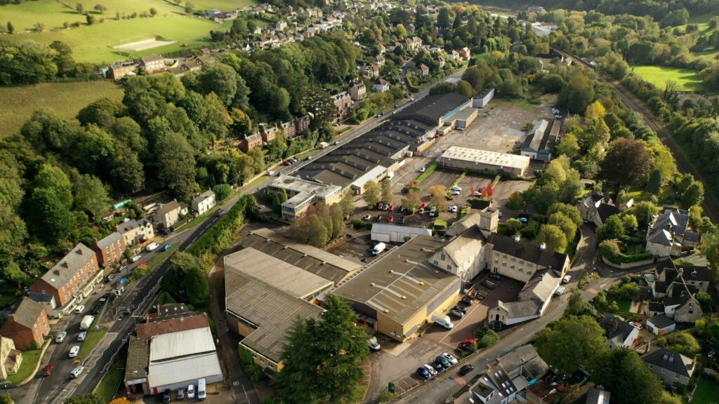 Brimscombe Port aerial photo.