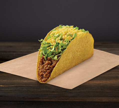Crunch beef taco from Taco Bell